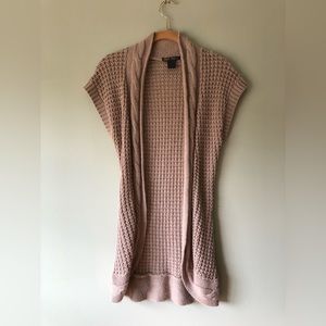 Red Paint | Tan Knitted Cardigan
